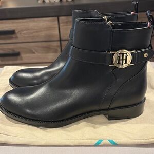 Tommy Hilfiger Black Ankle Boots